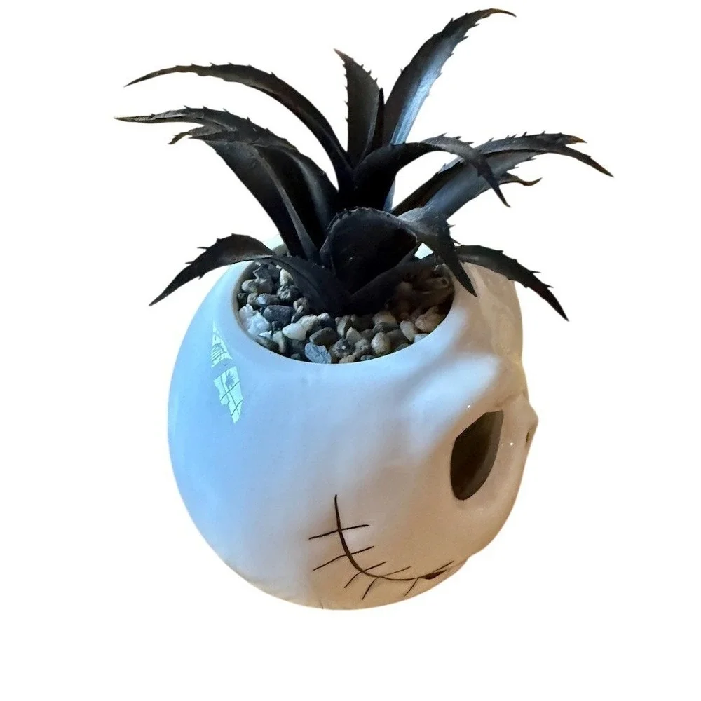 Disney Nightmare Before Christmas Jack Skellington Head Planter White 7